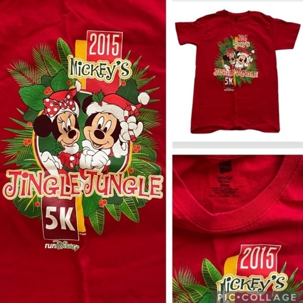 runDisney 2015 Mickey’s Jingle Jungle 5K Disney World Race Shirt Adult Small S